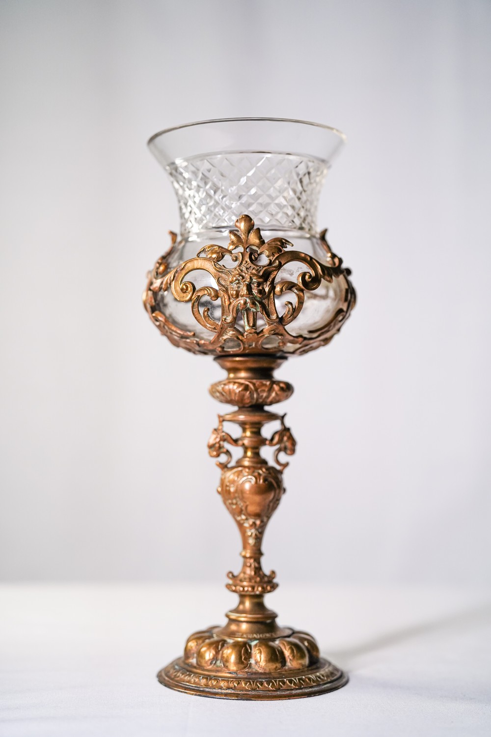 Кубок-приз змагань з тенісу 1901 рік. Бронза кришталь